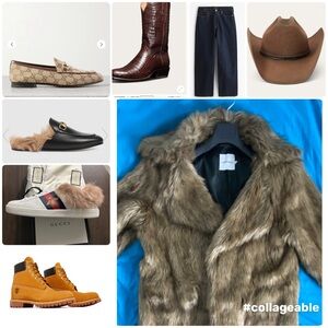 Luxury faux fur coat from uk fit size L& XL in excellent condition!!